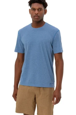 Online Vaude T-Shirt Men'S Mineo Striped T-Shirt Ii mid blue