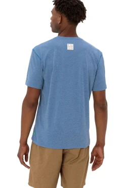 Online Vaude T-Shirt Men'S Mineo Striped T-Shirt Ii mid blue