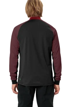 New Vaude T-Shirt Men'S Qimsa Halfzip Ls Shirt Mid Red/Bordeaux / Maroon