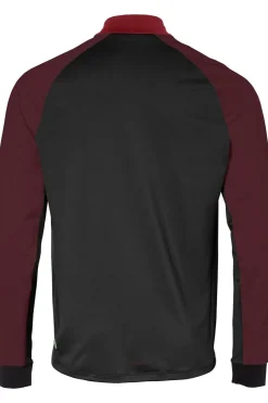 New Vaude T-Shirt Men'S Qimsa Halfzip Ls Shirt Mid Red/Bordeaux / Maroon