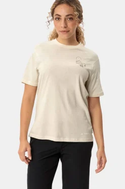 Clearance Vaude T-Shirt Women'S Cyclist Casual Shirt Ecru