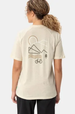 Clearance Vaude T-Shirt Women'S Cyclist Casual Shirt Ecru