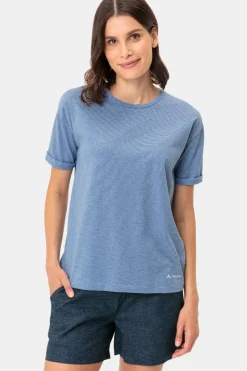 Sale Vaude T-Shirt Women'S Mineo Striped Ultramarine