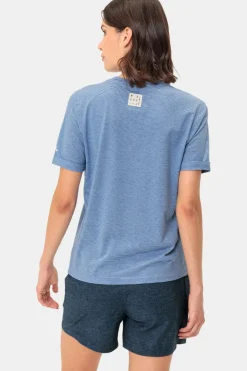Sale Vaude T-Shirt Women'S Mineo Striped Ultramarine