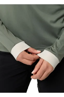 Best Vaude T-Shirt Women'S Qimsa Ls Shirt Ii Olive Green