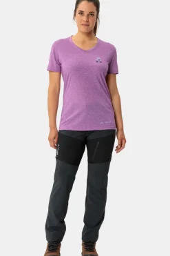Sale Vaude T-Shirt Women'S Skomer Print T-Shirt Iii Dark Pink/Fuchsia