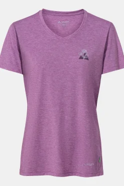 Sale Vaude T-Shirt Women'S Skomer Print T-Shirt Iii Dark Pink/Fuchsia