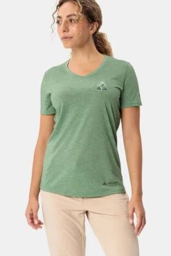 Clearance Vaude T-Shirt Women'S Skomer Print T-Shirt Iii mid green