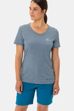 Best Vaude T-Shirt Women'S Skomer Print T-Shirt Iii dark blue