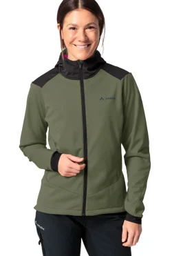 Outlet Vaude Women'S Qimsa Softshell Jacket Cedar Wood