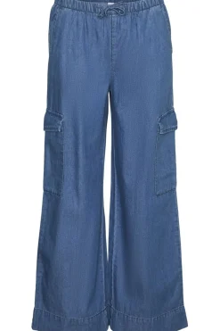 New Vero Moda Broek Demi Wide Cargo Medium Blue Denim