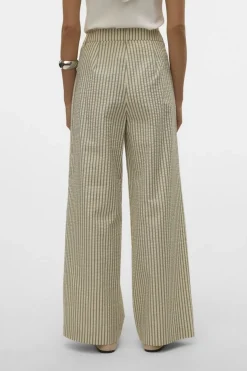Broek Siv Wide Striped-Vero Moda Discount