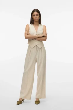 Broek Troian Wide Pinstripe Dad-Vero Moda Sale