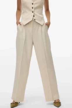 Broek Troian Wide Pinstripe Dad-Vero Moda Sale