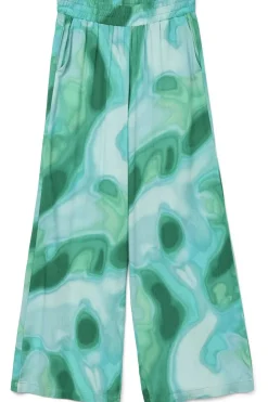 Fashion Vero Moda Broek Vades green/blue
