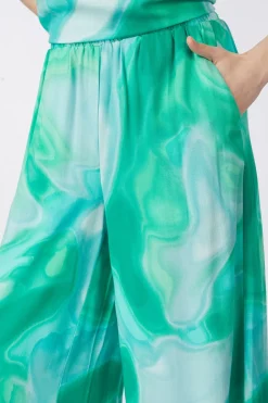 Fashion Vero Moda Broek Vades green/blue