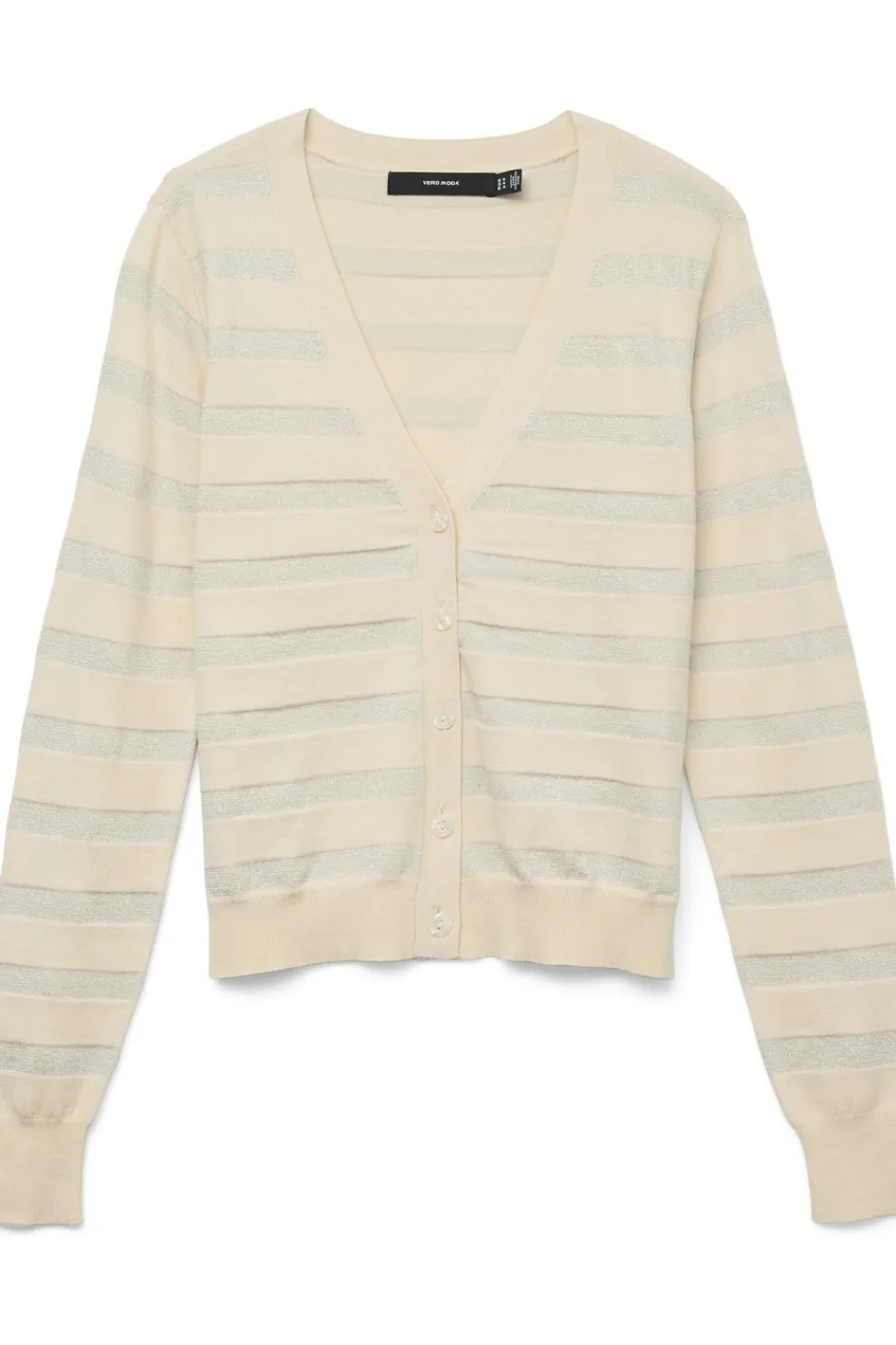 Outlet Vero Moda Cardigan Happyshine Stripe Ecru/Silver