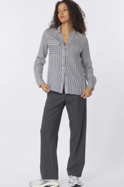 Sale Vero Moda Hemd bumpy Dark Grey Melange