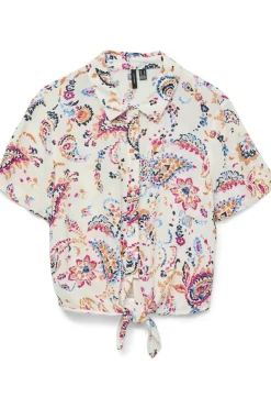 Discount Vero Moda Hemd Menny Tie off white/dark pink