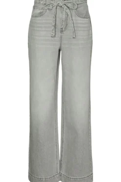Outlet Vero Moda Jeans Kathy Hr Wide Denim Li2107 Light Grey Denim