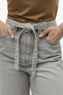 Outlet Vero Moda Jeans Kathy Hr Wide Denim Li2107 Light Grey Denim