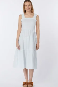 Outlet Vero Moda Jurk Jackie Smock Rpt Navy Blue/White