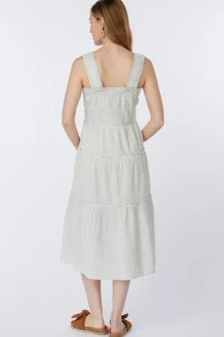 Outlet Vero Moda Jurk Jackie Smock Rpt light khaki/white