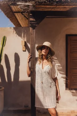 Online Vero Moda Jurk Maya String Tunic Saffron