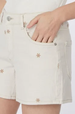 Clearance Vero Moda Short Te Mr Ecru Flowers Silver/Ass. Flower