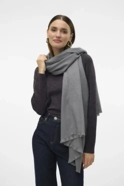 Discount Vero Moda Sjaal Andrea Woven Light Grey/Marle
