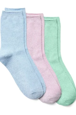 Discount Vero Moda Sokken Maze Glitter Bonbon/Airy Blue/Birds Egg