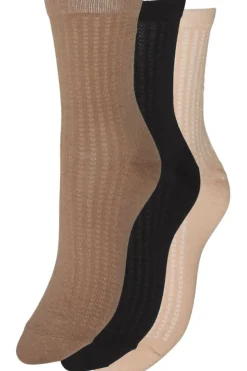 New Vero Moda Sokken Rose 3-Pack Black/Brown Lentil/Moonlight