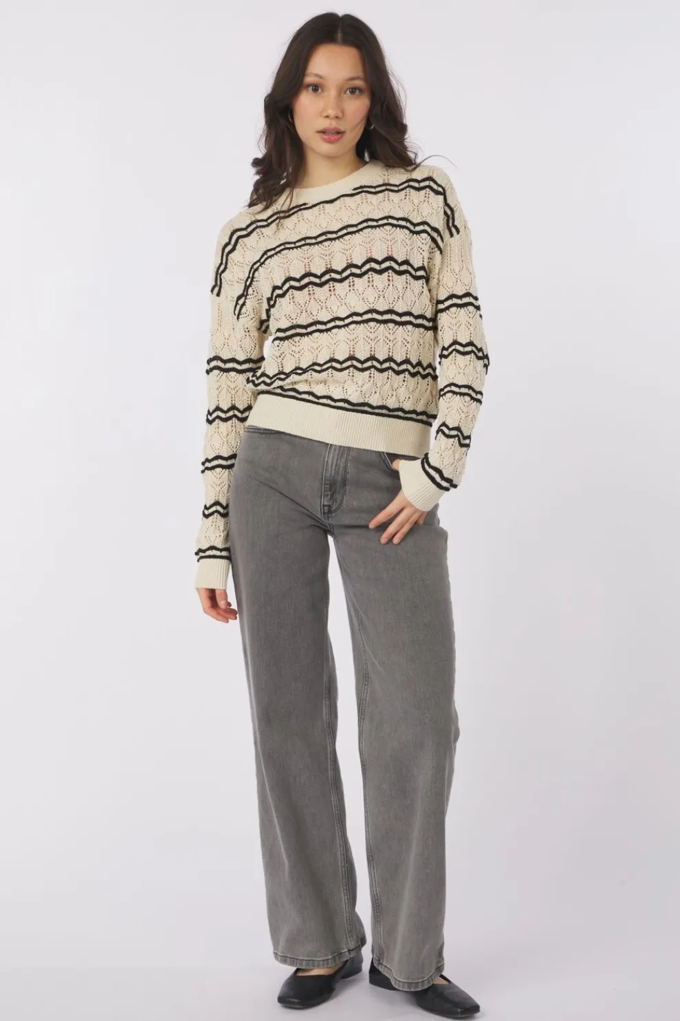 Fashion Vero Moda Trui Bella Light Grey Denim