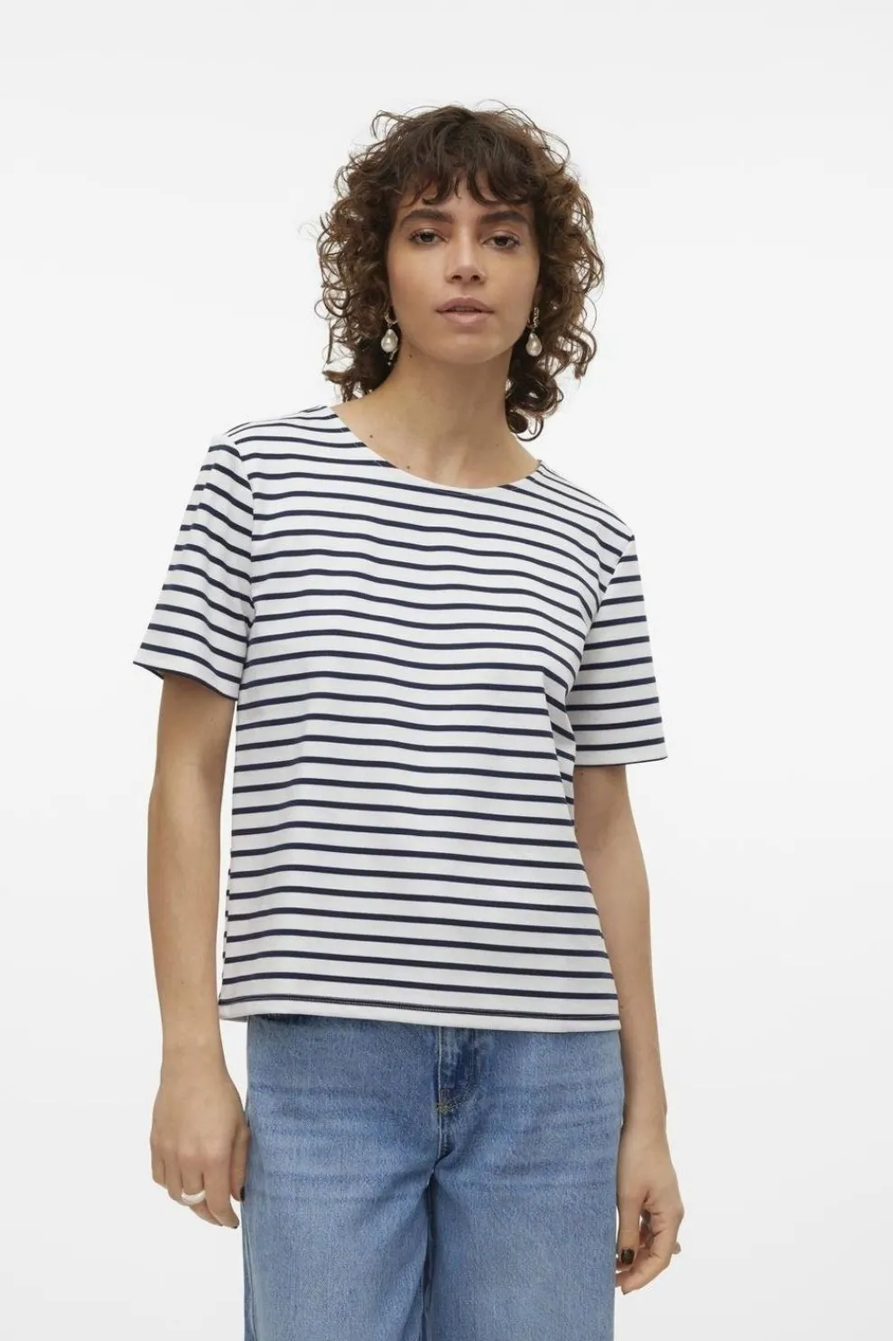 Outlet Vero Moda T-Shirt Abby Light Blue Denim