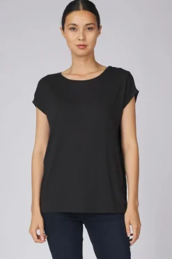 Online Vero Moda T-Shirt ava Plainjrs Dark Blue/Denim / Jeans