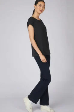 Online Vero Moda T-Shirt ava Plainjrs Dark Blue/Denim / Jeans