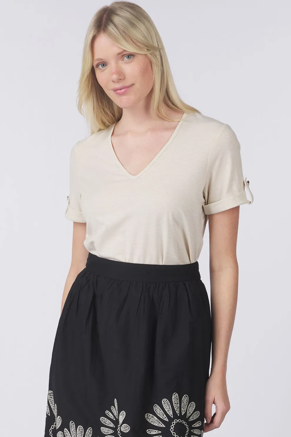 Sale Vero Moda T-Shirt Bailey black/white