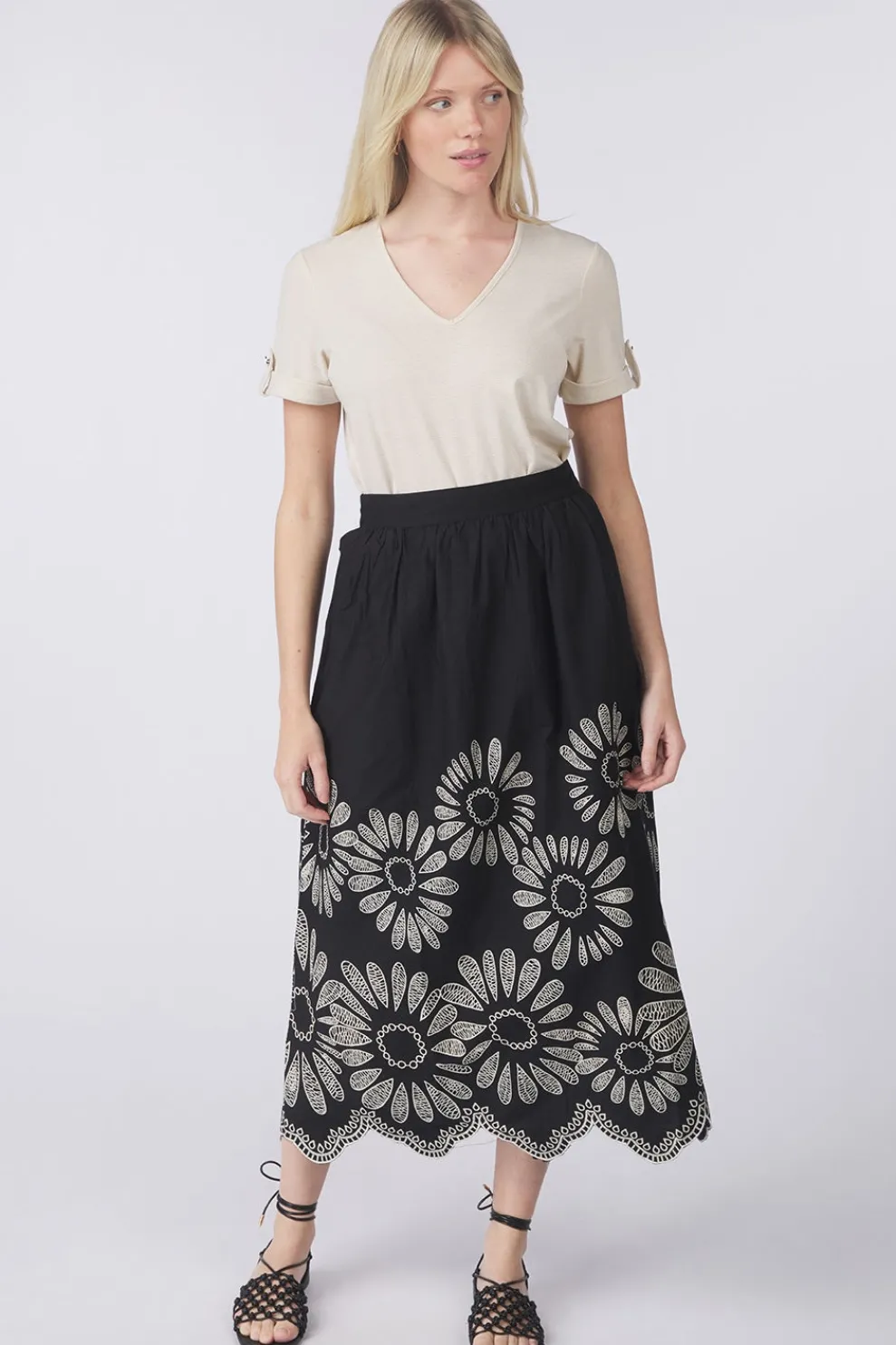 Sale Vero Moda T-Shirt Bailey black/white