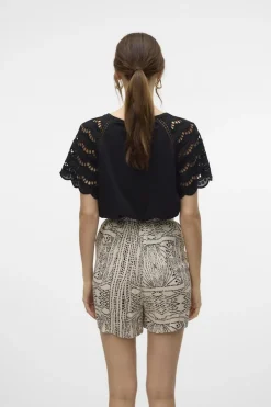 Online Vero Moda T-Shirt Blasy black