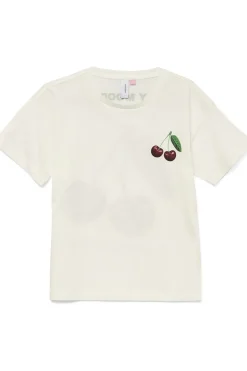 Best Vero Moda T-Shirt Photostatic Harper Snow White/Print Strawberry