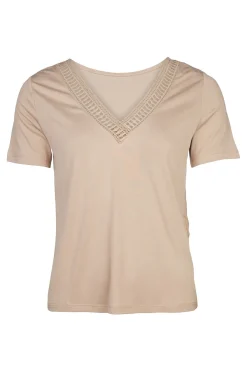 Outlet Vero Moda T-Shirt Savannah Lace 2-Way Ecru