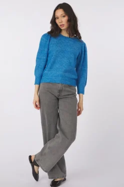 Sale Vero Moda Vmvigga Rib Light Grey Denim