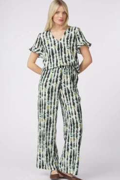 Hot Vila Broek Bavina Nipi Cloud Dancer Aop:Nipi