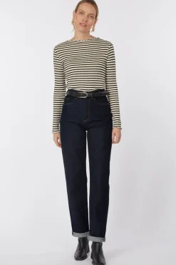 New Vila Jeans Kelly Jaf Highwaist Straight Winetasting