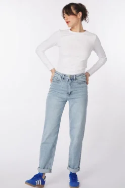 Outlet Vila Jeans Kelly Jaf Highwaist Straight Pure White