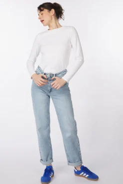 Outlet Vila Jeans Kelly Jaf Highwaist Straight Pure White