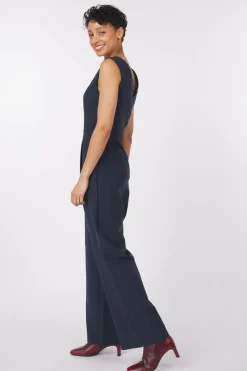 Clearance Vila Jumpsuit Essential Fl Tailored Navy Blazer