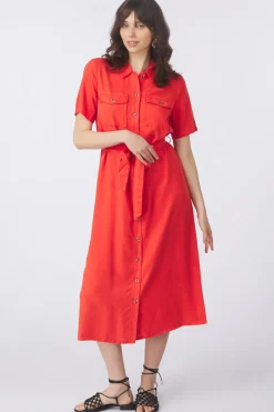 Best Vila Jurk Listi Aurora Red