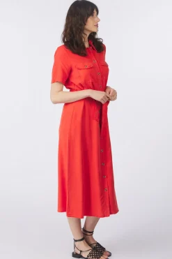 Best Vila Jurk Listi Aurora Red