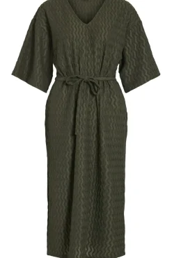 Outlet Vila Jurk Romila Midi Deep Depths